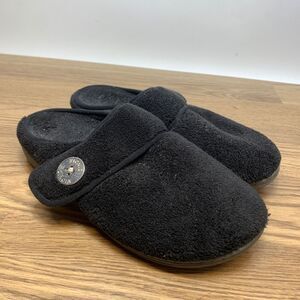 VIONIC Sadie Mule Slippers Day Black Size 6  Slip On Comfort House Shoe